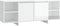 vidaXL - Tv-meubel - 130x35x50 - cm - bewerkt - hout - hoogglans - wit