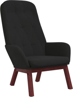 vidaXL Relaxstoel fluweel zwart