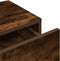 vidaXL - Wandschap - met - lades - 60x26,5x15 - cm - bewerkt - hout - gerookt - eiken