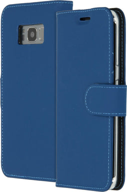 Accezz Samsung Galaxy S8 - Wallet Softcase Bookcase - 3 pashouders - Donkerblauw