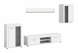 Furnilux Jam - Woonkamercombinatie - Praktische indeling - Wit - 35x169x310cm