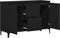 vidaXL - Dressoir - Zwart - Eiken - 104x35x70 - cm - Gegarandeerd - Hout