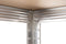 Feel Furniture - Schroefloos Opslagrek - 5 lagen - 175 kg draagkracht - met 4 grijze boxen - Zilver