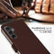Selencia Samsung Galaxy S23 FE - Echt Lederen Bookcase - 3 Pashouders - Bruin