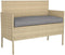 vidaXL - Kussen - voor - Ligbed - Grijs - 110x40x8 - cm - Oxford - Stof