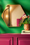 Mica Decorations Rossi - Wandspiegel - Hexagonaal - Goud - L80 x B71 cm
