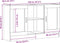 vidaXL - Dressoir - 120x30,5x70 - cm - bewerkt - hout - artisanaal - eikenkleurig