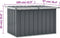vidaXL - Tuinbox - 109x67x65 - cm - grijs