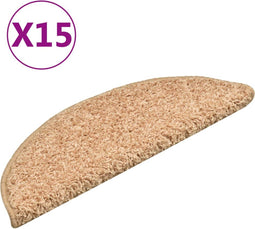 vidaXL - Trapmatten - 15 - st - 56x17x3 - cm - goudkleurig