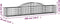 vidaXL - Schanskorven - 7 - st - gewelfd - 300x30x40/60 - cm - gegalvaniseerd - ijzer