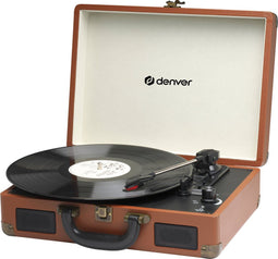 Denver VPL120 - Platenspeler - Ingebouwde speakers en USB digitalisering - Bruin
