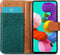 iMoshion Hoesje Geschikt voor Samsung Galaxy A51 Hoesje Met Pasjeshouder - iMoshion Luxe Canvas Bookcase - Groen