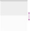 vidaXL - Rolgordijn - verduisterend - wit - 130x175 - cm - stofbreedte - 126,6 - cm