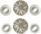 Set spiegels DKD Home Decor Voor aan de muur Polypropyleen Gouden Spiegel (2 pcs) (35 x 3.5 x 35 cm)