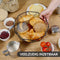 Chefarone Fruitschaal Zwart - Fruitmand - Groentemand - broodmand - Metaal & Hout