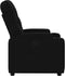 Fauteuil verstelbaar stof zwart