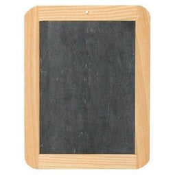 Klika - Krijtbordje met houten rand 16,5x21,5 cm - 20 stuks
