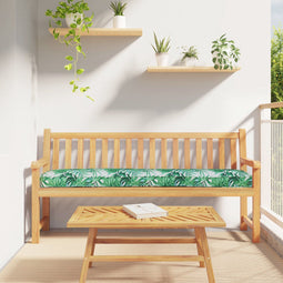 vidaXL - Ligbedkussen - Bladerenpatroon - 180x40x8 - cm - Oxford - Stof
