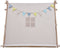 Sunny Sienna Speeltent met vlaggen en vloermat Crème – Wigwam Tipi Tent voor kinderen met Slinger & Opbergtas - Stokken FSC hout - 120x100x105cm