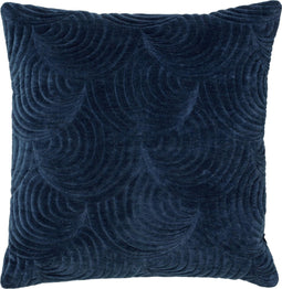 Dutch Decor MOON - Sierkussen van katoen 45x45 cm Insignia Blue - blauw - Inclusief binnenkussen