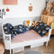 Studio Ditte Hoeslaken Strepen 90x200cm - Roestbruin