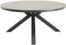 Davos Tafel - Eetkamertafel Sintered Stone blad - 158 x 74 cm - Donkergrijs aluminium frame