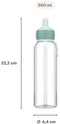 Mepal – Campus flip-up waterfles - Drinkfles - 500 ml – Blauw