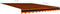 vidaXL - Luifeldoek - 300x250 - cm - canvas - oranje - en - bruin