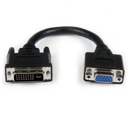 Startech.com DVIVGAMF8IN - DVI naar VGA Adapter M/F - 20,3 cm - Zwart