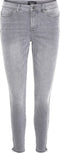 VERO MODA VMTILDE MR S ANK ZIP J VI222 GA NOOS - Slim fit denim jeans - Mid rise - Licht grijs (S X L34)