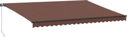 vidaXL - Luifel - handmatig - uittrekbaar - 500x350 - cm - bruin