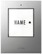 m-e modern-electronics 41302 Zender voor Draadloze deurbel Verlicht, Met naambord