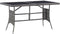 vidaXL - Tuintafel - 140x80x74 - cm - poly - rattan - grijs