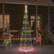vidaXL - Vlaggenmast - kerstboom - 310 - LED's - meerkleurig - 300 - cm