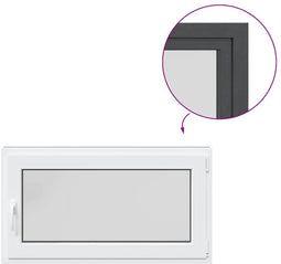 vidaXL - Kelderraam - "RISOR" - 110x70 - cm - draai-kiep - DIN - rechts - antraciet