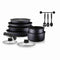 Arthur Martin AM268B 12-delige pannenset - afneembare handgreep - alle warmtebronnen inclusief in...