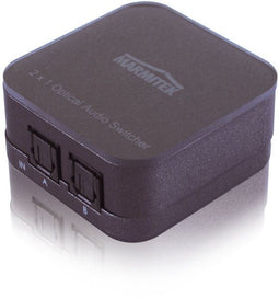 Marmitek Connect TS21 - Toslink Digital Audio Switch 2x1 - 192 kHz sample rate - Zwart