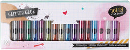 Glitterlijm Mega Pack 18 kleuren 10ML - Glitterlijm Kinderen - Glitterlijmtubes - Glitterslijm - Glitters Knutsel