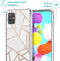 iMoshion Hoesje Geschikt voor Samsung Galaxy A71 Hoesje Met Koord - iMoshion Design Hoesje met Koord - Wit / Meerkleurig / Goud / White Graphic
