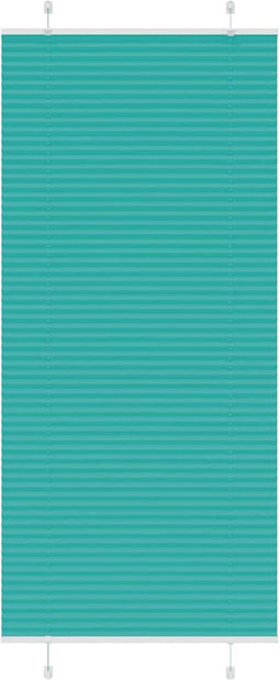 vidaXL - Plissé - rolgordijn - 85x200 - cm - stofbreedte - 84,4 - cm - petrol - groen
