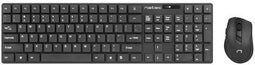 Natec NZB-1440 - Draadloze 2in1 Stingray Toetsenbord + Muis Set - 2.4 GHz - Zwart
