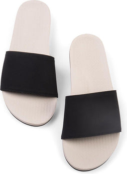 Indosole Slides - Slippers - Recycled Rubber - Zand/Zwart