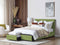 ROCHELLE - Bed opbergruimte - Groen - 140 x 200 cm - Polyester