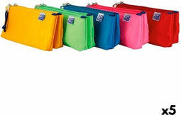 Pennenetui met 2 vakken Oxford Kangoo Kids (22 x 5 x 10 cm) (5 Stuks)