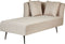 RIOM - Chaise longue - Beige - Rechtszijdig - Stof