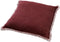 Dutch Decor BURTO - Kussenhoes 45x45 cm - gewassen katoen - Merlot - rood - met rits - zonder binnenkussen
