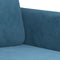 vidaXL - Driezitsbank - 180 - cm - fluweel - blauw