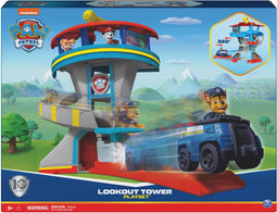 PAW Patrol - Uitkijktoren Speelfigurenset - Met 2 Chase-actiefiguren en Politieauto