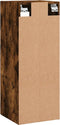vidaXL - Wandkast - 34,5x34x90 - cm - gerookt - eikenkleurig