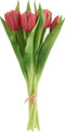 J-Line boeket Tulpen 7Stuks - kunststof - roze - small